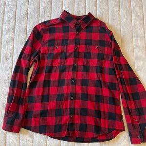 Red and Black Men's Plad Shirt